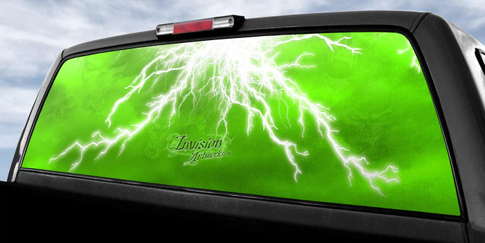 Rear Window Graphics | Ride The Lightning | RacerX Customs