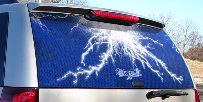 Universal/Trim-to-Fit Rear Window Graphics - Ride The Lightning