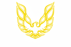 Yellow Firebird Decal - Black to Yellow Swap