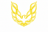 Yellow Firebird Decal - Black to Yellow Swap