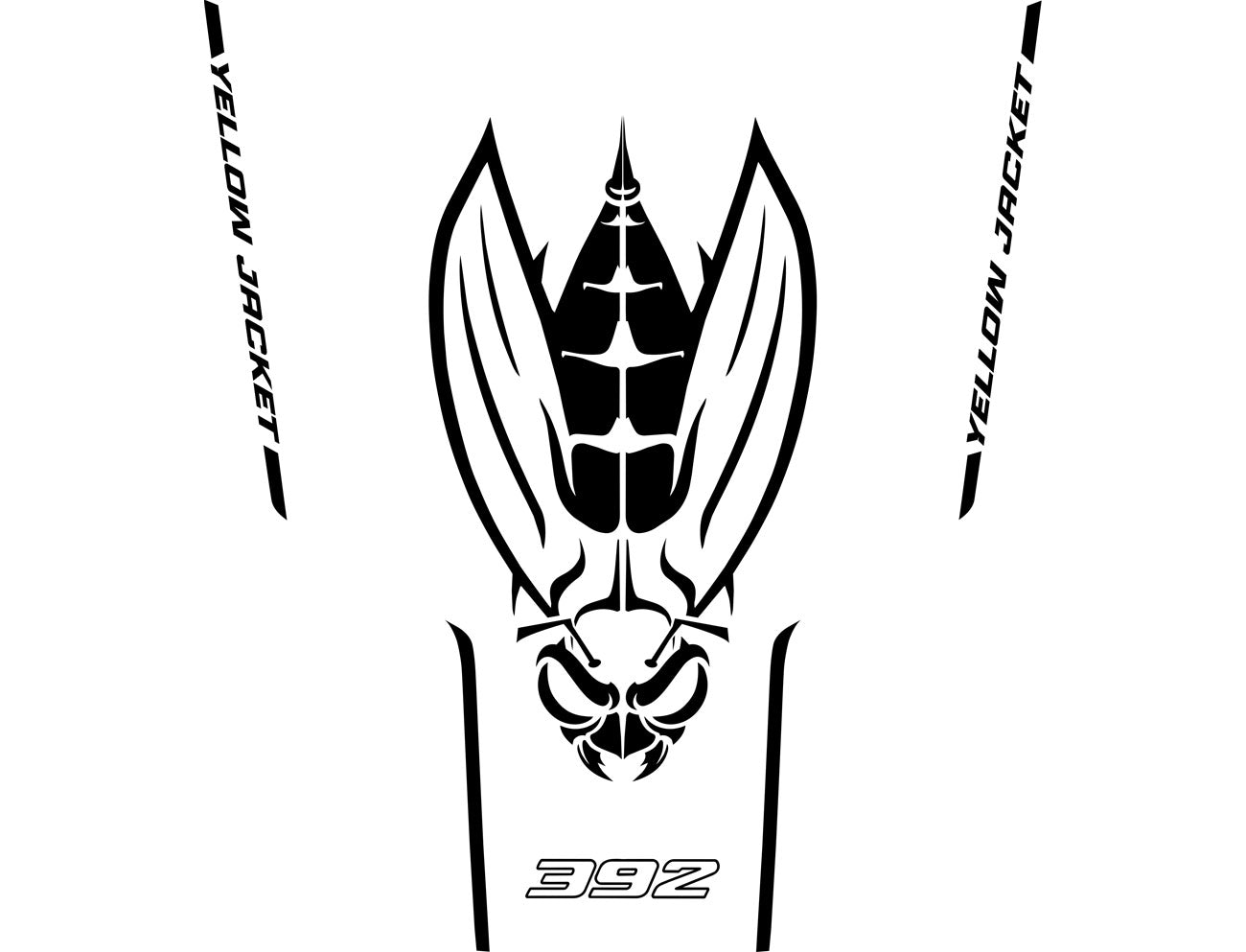 Dodge Challenger Hood Graphics ('15-'23) YELLOW JACKET