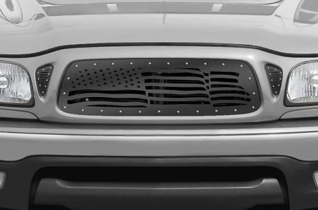 Toyota Tacoma Steel Grill ('01-'04) AMERICAN FLAG - RacerX Customs | Truck Graphics, Grilles and Accessories