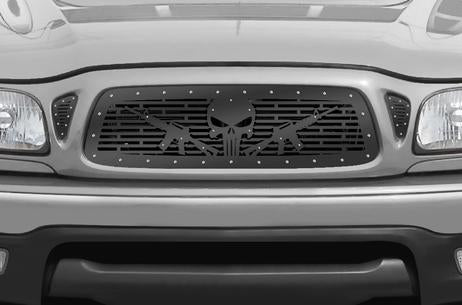 Toyota Tacoma Steel Grill ('01-'04) PUNISHER AR-15 - RacerX Customs | Truck Graphics, Grilles and Accessories