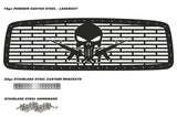 Dodge Ram Steel Grille ('02-'05) AR-15 PUNISHER - RacerX Customs | Truck Graphics, Grilles and Accessories