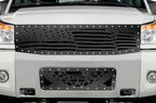 Nissan Armada Grille ('05-'07) Black Steel AMERICAN FLAG - RacerX Customs | Truck Graphics, Grilles and Accessories