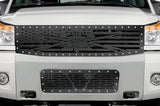 Nissan Titan Grille ('08-'14) Black Steel, LIBERTY or DEATH - RacerX Customs | Truck Graphics, Grilles and Accessories
