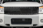 Nissan Armada Grille ('05-'07) Black Steel AMERICAN FLAG - RacerX Customs | Truck Graphics, Grilles and Accessories