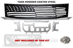 Nissan Titan Grille ('08-'14) Black Steel, AMERICAN FLAG - RacerX Customs | Truck Graphics, Grilles and Accessories