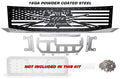 Nissan Titan Grille ('08-'14) Black Steel, LIBERTY or DEATH - RacerX Customs | Truck Graphics, Grilles and Accessories