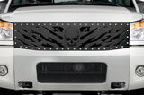 Nissan Titan Grille ('08-'14) Black Steel NIGHTMARE - RacerX Customs | Truck Graphics, Grilles and Accessories