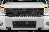Nissan Titan Grille ('08-'14) Black Steel, AR-15 PUNISHER - RacerX Customs | Truck Graphics, Grilles and Accessories