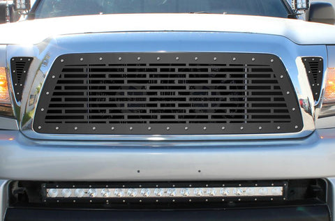 Toyota Tacoma Steel Grill ('05-'11) BRICK Pattern - RacerX Customs | Truck Graphics, Grilles and Accessories