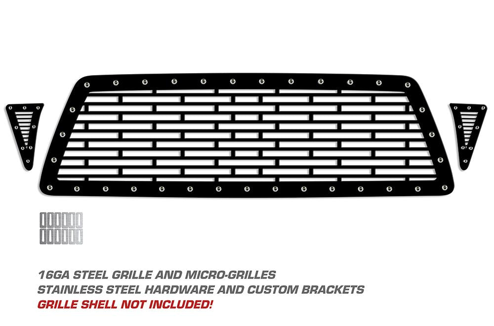 Toyota Tacoma Steel Grill ('05-'11) BRICK Pattern - RacerX Customs | Truck Graphics, Grilles and Accessories