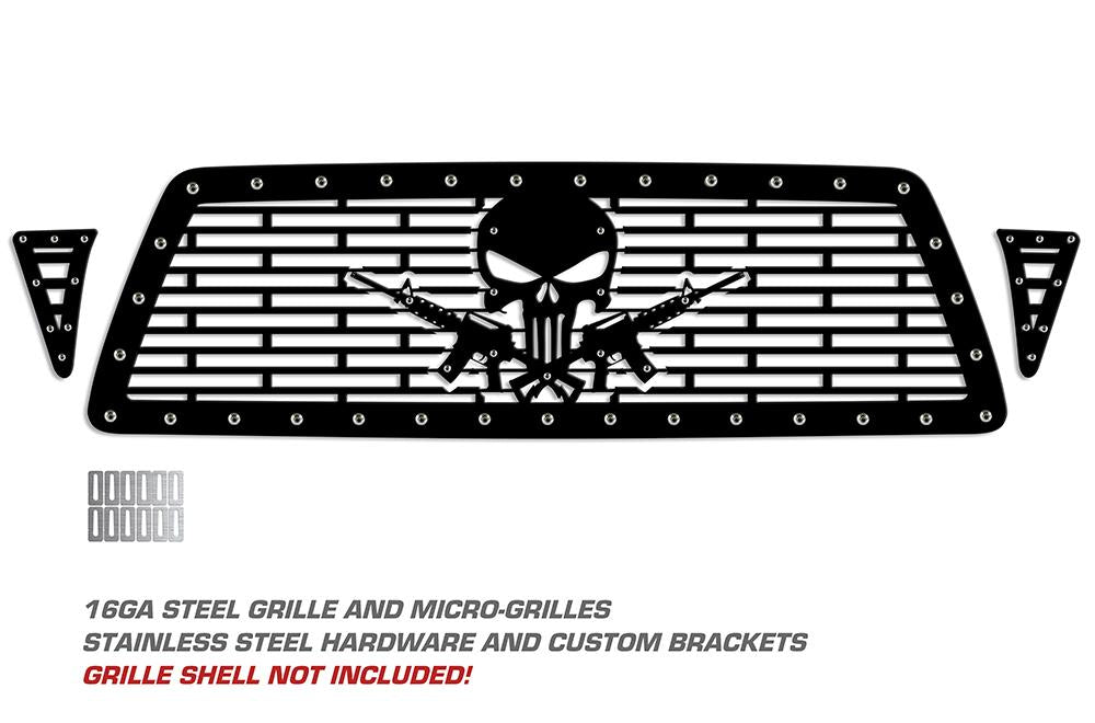 Toyota Tacoma Steel Grill ('05-'11) PUNISHER AR-15 - RacerX Customs | Truck Graphics, Grilles and Accessories
