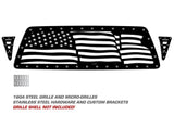 Toyota Tacoma Steel Grill ('05-'11) AMERICAN FLAG - RacerX Customs | Truck Graphics, Grilles and Accessories