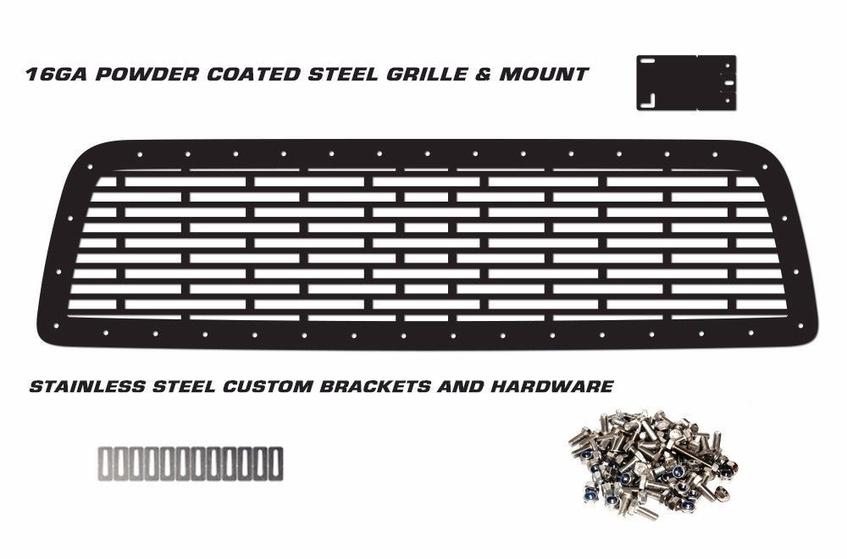 Toyota Tundra Grille ('07-'09) Black Steel BRICK Pattern - RacerX Customs | Truck Graphics, Grilles and Accessories