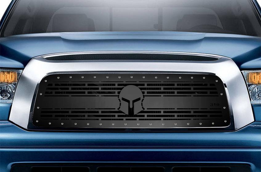 Toyota Tundra Grille ('07-'09) Black Steel, SPARTAN - RacerX Customs | Truck Graphics, Grilles and Accessories