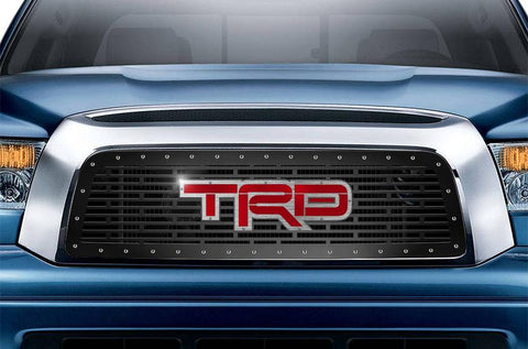 Toyota Tundra Grille ('07-'09) with Red & Silver TRD logo - RacerX Customs | Truck Graphics, Grilles and Accessories