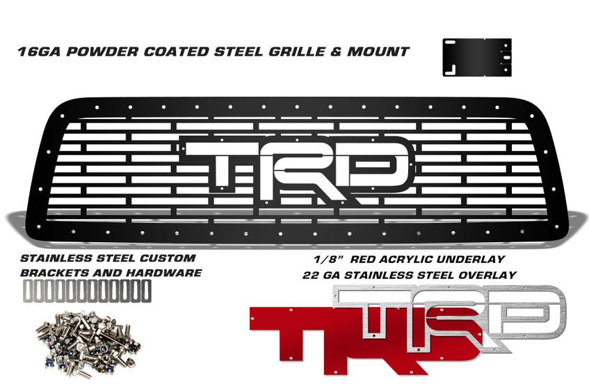 Toyota Tundra Grille ('07-'09) with Red & Silver TRD logo - RacerX Customs | Truck Graphics, Grilles and Accessories