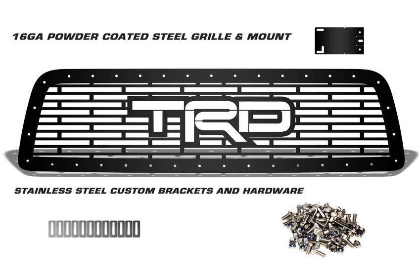Toyota Tundra Grille ('07-'09) Black Steel, TRD logo - RacerX Customs | Truck Graphics, Grilles and Accessories