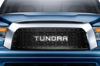 Toyota Tundra Grille ('07-'09) with Silver TUNDRA logo - RacerX Customs | Truck Graphics, Grilles and Accessories