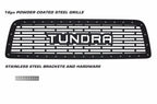 Toyota Tundra Grille ('07-'09) Black Steel, TUNDRA logo - RacerX Customs | Truck Graphics, Grilles and Accessories