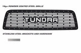 Toyota Tundra Grille ('07-'09) Black Steel, TUNDRA logo - RacerX Customs | Truck Graphics, Grilles and Accessories
