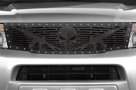 Nissan Pathfinder Grille ('08-'11) Black Steel, AR-15 PUNISHER - RacerX Customs