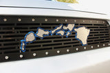 Toyota 4-Runner Steel Grille ('10-'13) Silver & Blue HAWAII - RacerX Customs | Truck Graphics, Grilles and Accessories