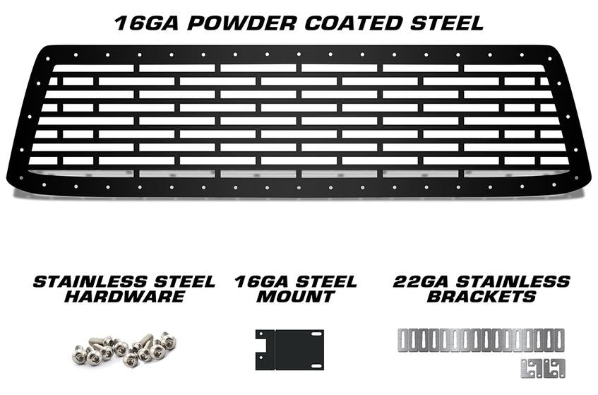 Toyota Tundra Grille ('10-'13) Black Steel BRICK Pattern - RacerX Customs | Truck Graphics, Grilles and Accessories