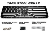 Toyota Tundra Grille ('10-'13) Black Steel - LIBERTY or DEATH - RacerX Customs | Truck Graphics, Grilles and Accessories
