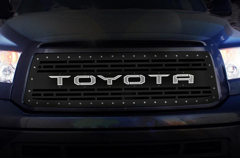 Toyota Tundra Grille ('10-'13) with LED X-Lite - TOYOTA Logo - RacerX Customs | Truck Graphics, Grilles and Accessories