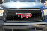 Toyota Tundra Grille ('10-'13) with Red & Silver TRD logo - RacerX Customs | Truck Graphics, Grilles and Accessories