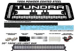 Toyota Tundra Steel Grille ('10-'13) with X-Lite & LED Light Bar - RacerX Customs | Truck Graphics, Grilles and Accessories