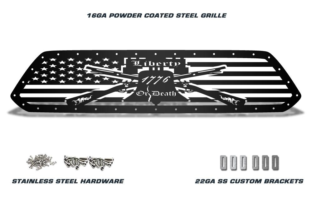 Toyota Tacoma Steel Grille ('12-'15) LIBERTY OR DEATH - RacerX Customs | Truck Graphics, Grilles and Accessories