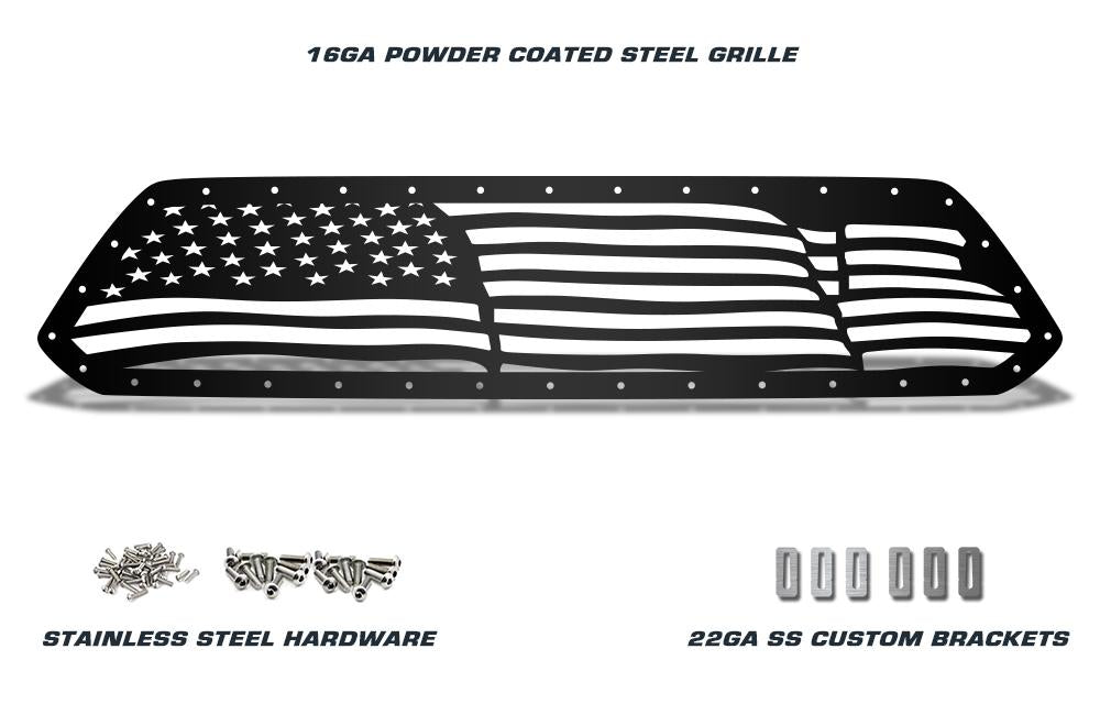 Toyota Tacoma Steel Grille ('12-'15) AMERICAN FLAG - RacerX Customs | Truck Graphics, Grilles and Accessories