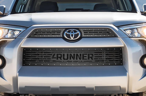 Toyota 4-Runner Steel Grille ('14-'17) 4RUNNER logo - RacerX Customs | Truck Graphics, Grilles and Accessories