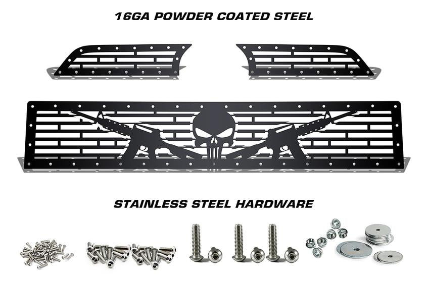 Toyota 4-Runner Steel Grille ('14-'17) AR-15 PUNISHER - RacerX Customs | Truck Graphics, Grilles and Accessories