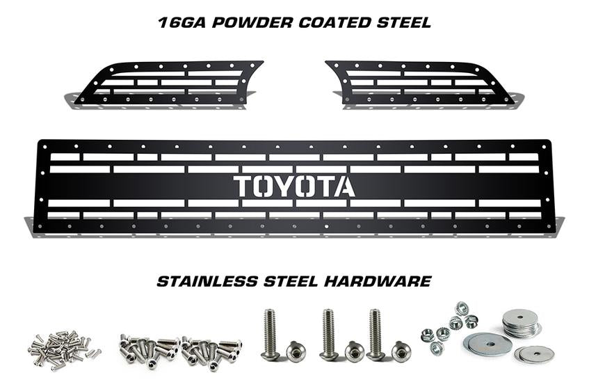 Toyota 4-Runner Steel Grille ('14-'17) TOYOTA logo - RacerX Customs | Truck Graphics, Grilles and Accessories