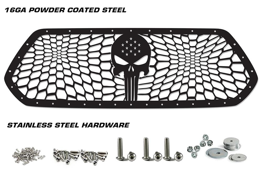 Toyota Tacoma Steel Grille ('16-'17) MARINES-PUNISHER - RacerX Customs | Truck Graphics, Grilles and Accessories