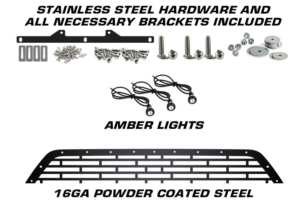 Toyota Tacoma Steel Grille ('16-'17) SPARTAN with LED Lights - RacerX Customs | Truck Graphics, Grilles and Accessories