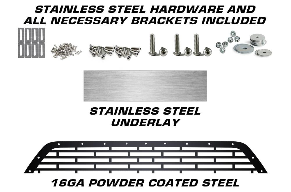 Toyota Tacoma Grille ('16-'17) Stainless Steel TACOMA v2 - RacerX Customs | Truck Graphics, Grilles and Accessories