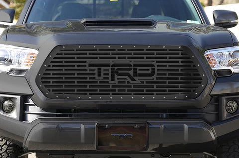 Toyota Tacoma Steel Grille ('16-'17) TRD logo - RacerX Customs | Truck Graphics, Grilles and Accessories