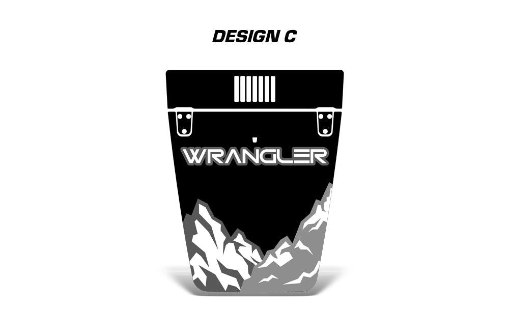 Jeep Wrangler Hood Graphics (1999-2006) MOUNTAINS - RacerX Customs