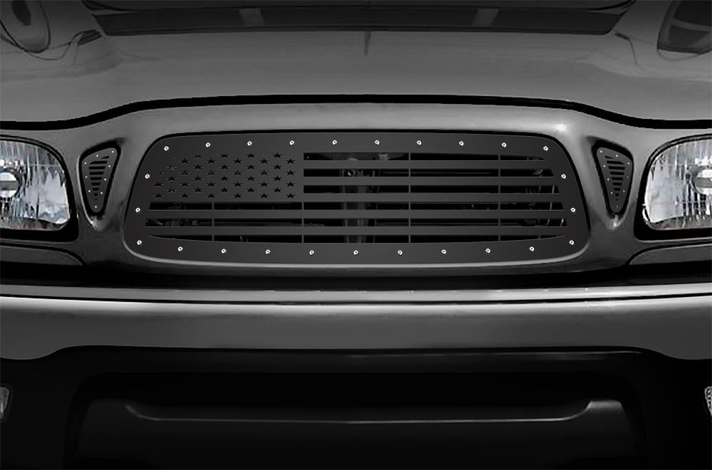 Toyota Tacoma Steel Grille ('01-'04) STARS & STRIPES - RacerX Customs