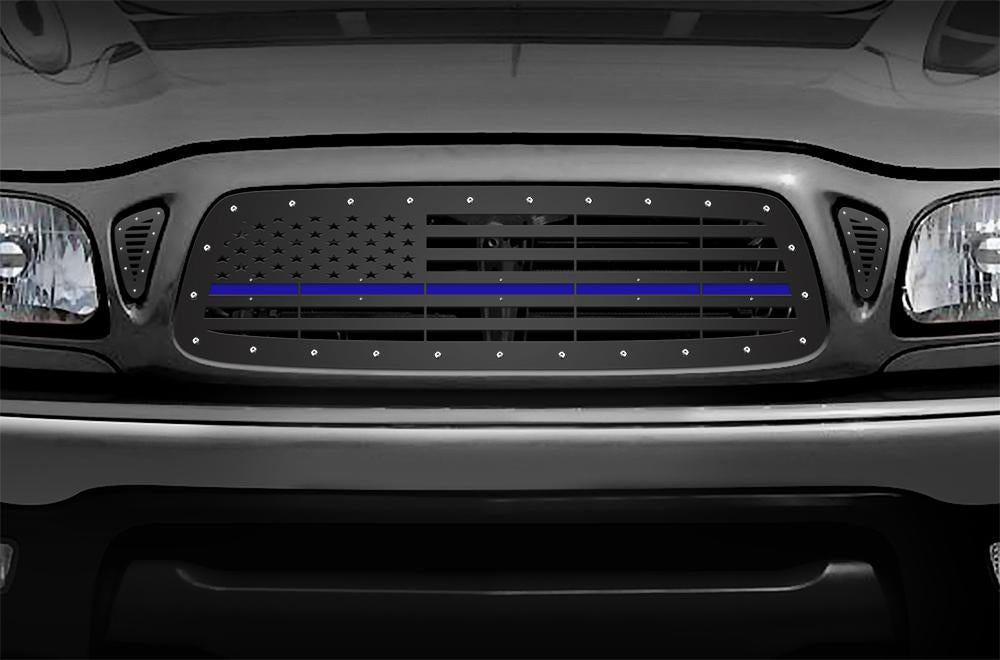 Toyota Tacoma Steel Grille ('01-'04) THIN BLUE LINE - RacerX Customs