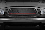 Toyota Tacoma Steel Grille ('01-'04) THIN RED LINE - RacerX Customs