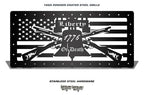 Jeep Wrangler Grille ('07-'16) Black Steel - LIBERTY OR DEATH - RacerX Customs | Truck Graphics, Grilles and Accessories