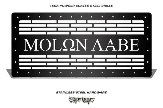 Jeep Wrangler Grille ('07-'16) Black Steel - MOLON LABE - RacerX Customs | Truck Graphics, Grilles and Accessories