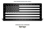 Jeep Wrangler Grille ('07-'16) Black Steel - STARS & STRIPES - RacerX Customs | Truck Graphics, Grilles and Accessories